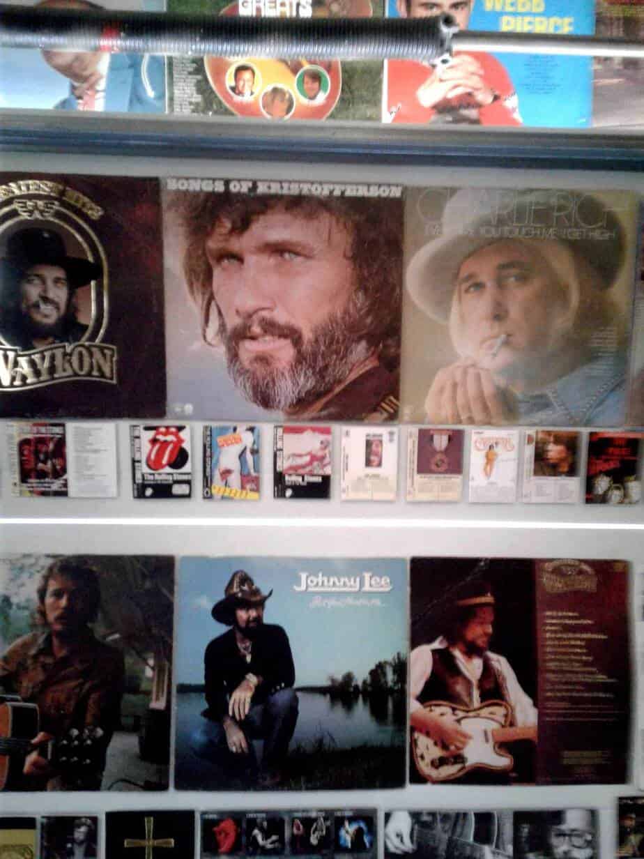Kris Kristofferson pictures on wall