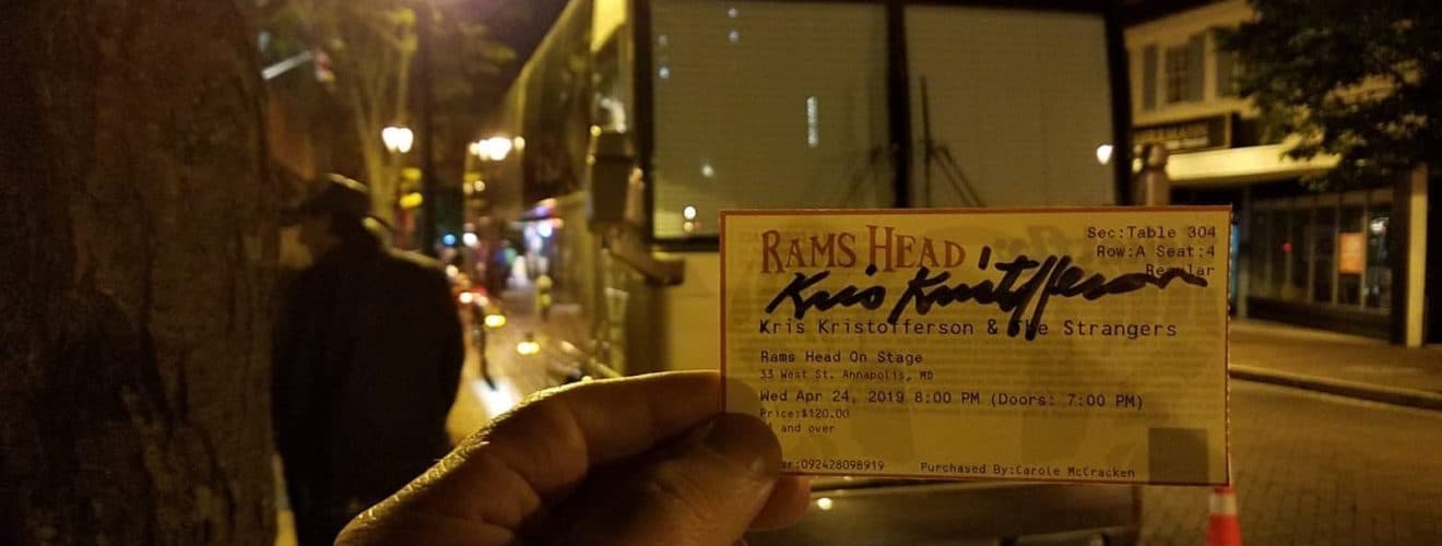 Rams Head Kristofferson Tickets 2019